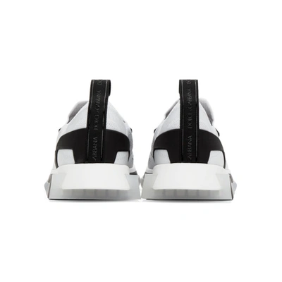 Shop Dolce & Gabbana White & Black Sorrento Sneakers In 89697 Biane