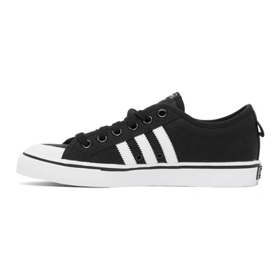 Shop Adidas Originals Black Nizza Sneakers In Blk/wht