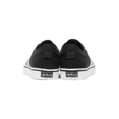 Shop Adidas Originals Black Nizza Sneakers In Blk/wht