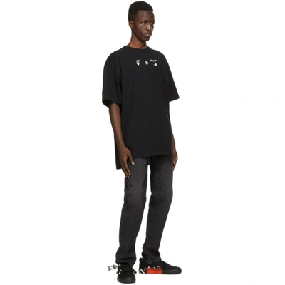 Shop Off-white Black Vulcanized Low Sneakers In Black White