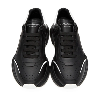 Shop Dolce & Gabbana Dolce And Gabbana Black And White Daymaster Sneakers In 89690 Nero