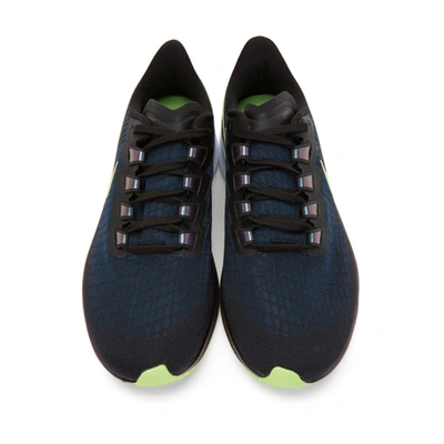 Shop Nike Green & Blue Air Zoom Pegasus 37 Sneakers In 001 Black/g