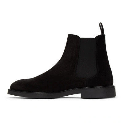 Shop Axel Arigato Black Suede Chelsea Boots