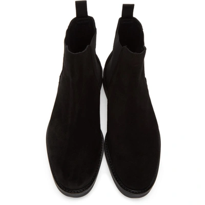 Shop Axel Arigato Black Suede Chelsea Boots