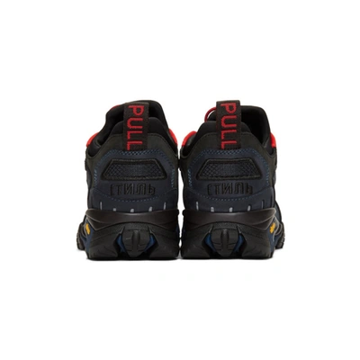 Shop Heron Preston Black & Navy Security Sneakers In 1000 Black