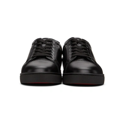 Christian Louboutin Louis Junior Leather Low-top Sneakers In Black