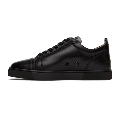 Christian Louboutin Louis Junior Leather Low-top Sneakers In Black