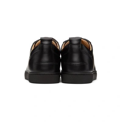 Christian Louboutin Louis Junior Leather Low-top Sneakers In Black