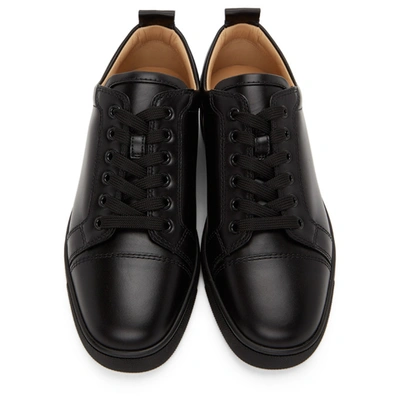 Christian Louboutin Louis Junior Leather Low-top Sneakers In Black