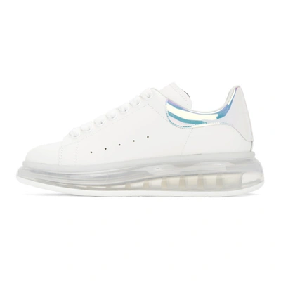 Shop Alexander Mcqueen White Oversized Transparent Sole Sneakers In 9071 Whtpla