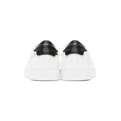 Shop Givenchy White & Black 'studio Homme' Urban Knots Sneakers In 116-white/b