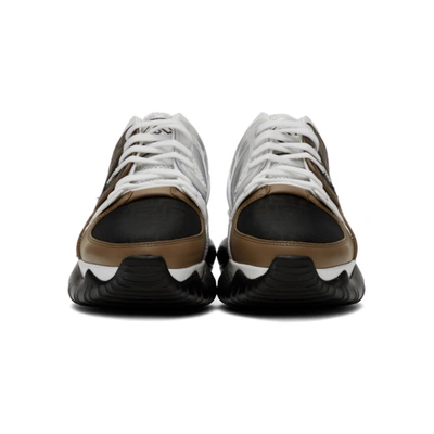 Shop Fendi White 'forever ' Fancy Sneakers In F15v9 Tobac