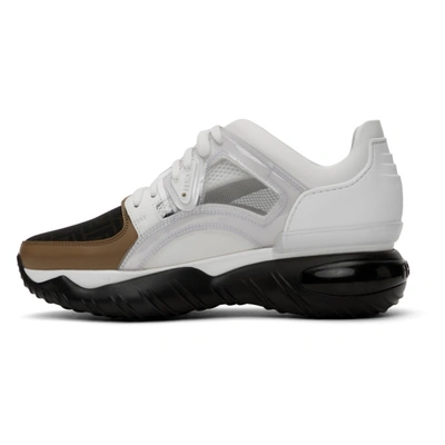 Shop Fendi White 'forever ' Fancy Sneakers In F15v9 Tobac