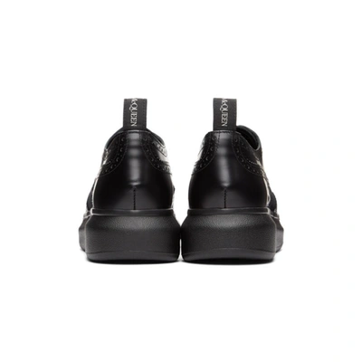 Shop Alexander Mcqueen Black Hybrid Oversized Brogues In 1000 Black