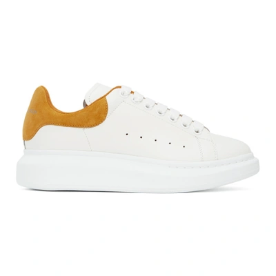 Shop Alexander Mcqueen White & Yellow Oversized Sneakers In 9259 White/