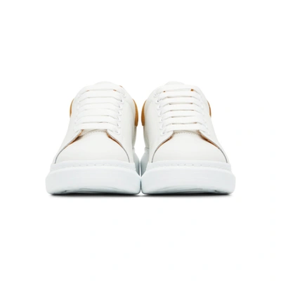 Shop Alexander Mcqueen White & Yellow Oversized Sneakers In 9259 White/