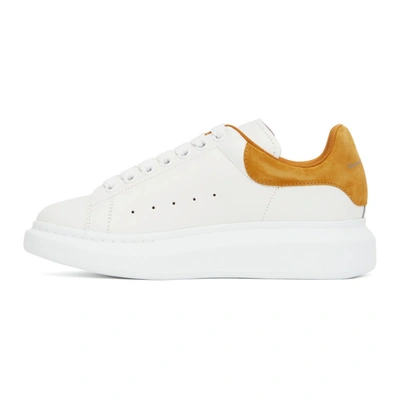 Shop Alexander Mcqueen White & Yellow Oversized Sneakers In 9259 White/