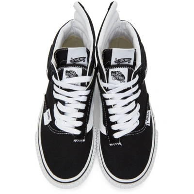 Shop Vans Black Cap Mash Hi Lx Sneakers In Black/white