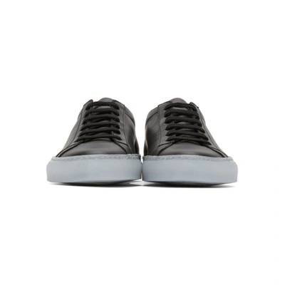 Shop Common Projects Black Ice Sole Achilles Low Sneakers In 7547 Black