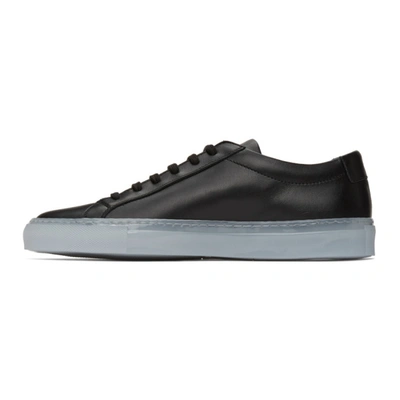 Shop Common Projects Black Ice Sole Achilles Low Sneakers In 7547 Black