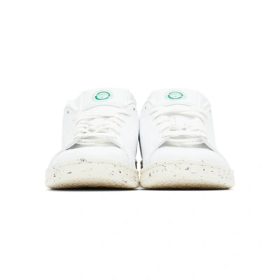 Shop Adidas Originals White Stan Smith Sneakers In Wht/grn