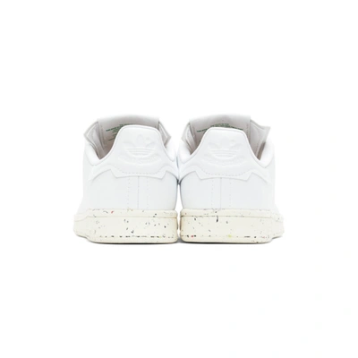 Shop Adidas Originals White Stan Smith Sneakers In Wht/grn