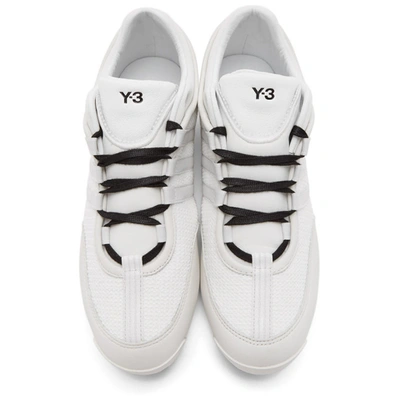 Shop Y-3 White Boxing Sneakers In Wht/blk