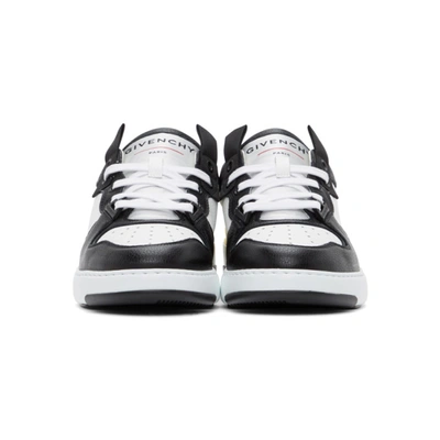 Shop Givenchy White & Black Wing Sneakers In 991-black/w