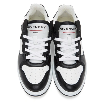 Shop Givenchy White & Black Wing Sneakers In 991-black/w