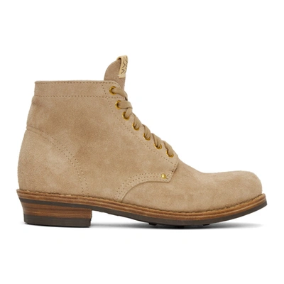 Shop Visvim Beige Brigadier Folk Boots In Sand