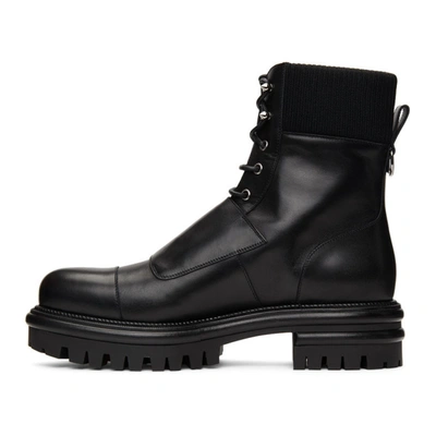 Shop Christian Louboutin Black Yetito Combat Boots In Bk01 Black