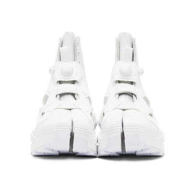 Shop Maison Margiela White Reebok Edition Tabi Instapump Fury Lo Sneakers In H8380 White