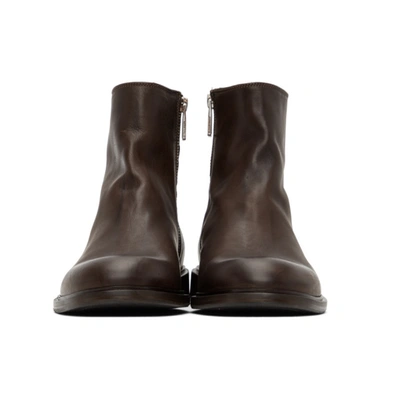 Shop Ps By Paul Smith Brown Zip Billy Boots In 69 Dkbro