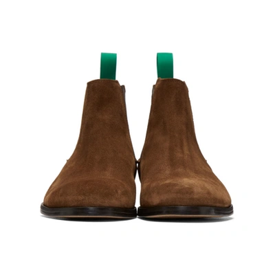 Shop Paul Smith Brown Crown Chelsea Boots In 62 Tan