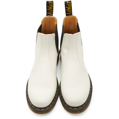 Shop Dr. Martens' White 2976 Chelsea Boots
