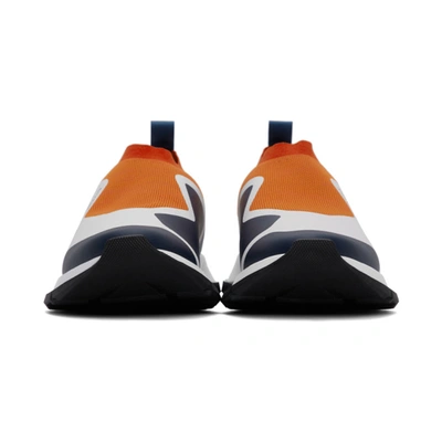 Shop Givenchy Orange Spectre Knit Sneakers In 818-orange