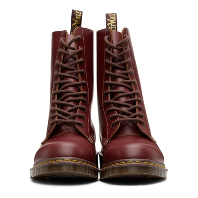 DR. MARTENS 红色 VINTAGE 1490 英产中筒靴