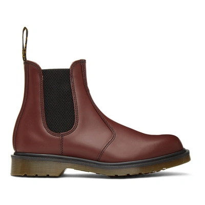 Shop Dr. Martens' Red 2976 Chelsea Boots In Cherry Red
