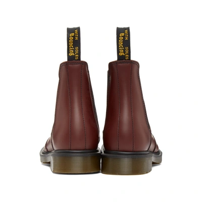Shop Dr. Martens' Red 2976 Chelsea Boots In Cherry Red