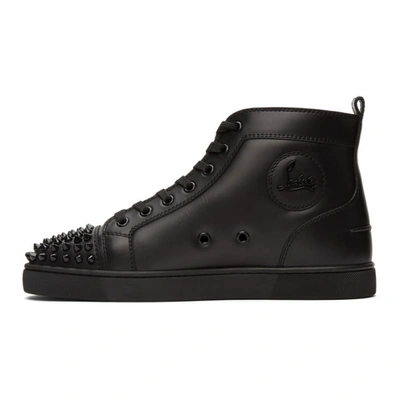 CHRISTIAN LOUBOUTIN 黑色 LOU SPIKES 高帮运动鞋