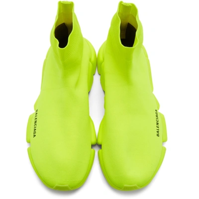 Shop Balenciaga Yellow Speed 2.0 Sneakers In 7204fluo Y