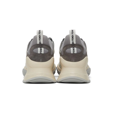 Shop Fendi Grey Ffluid Low-top Sneakers In F18s2 - Gre