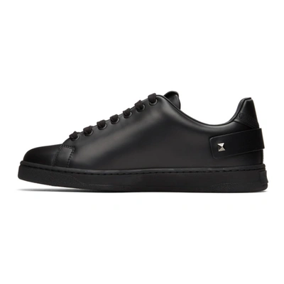 Shop Valentino Black  Garavani Vlogo Backnet Sneakers In 0no Nero/ne