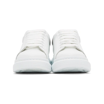 Shop Alexander Mcqueen White & Gold Oversized Sneakers In 9075 Whtgol