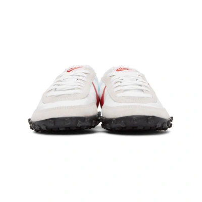 Shop Nike White Waffle Racer Sneakers In 100 White/u