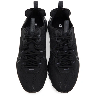 Shop Nike Black React Vision Sneakers In 004 Black/a