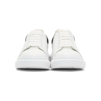 Shop Alexander Mcqueen White & Black Oversized Sneakers In 9061 White