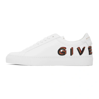 Shop Givenchy White Logo Urban Knot Sneakers In 100-white