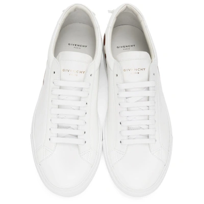 Shop Givenchy White Logo Urban Knot Sneakers In 100-white