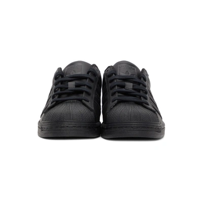 Shop Adidas Originals Black Superstar Sneakers